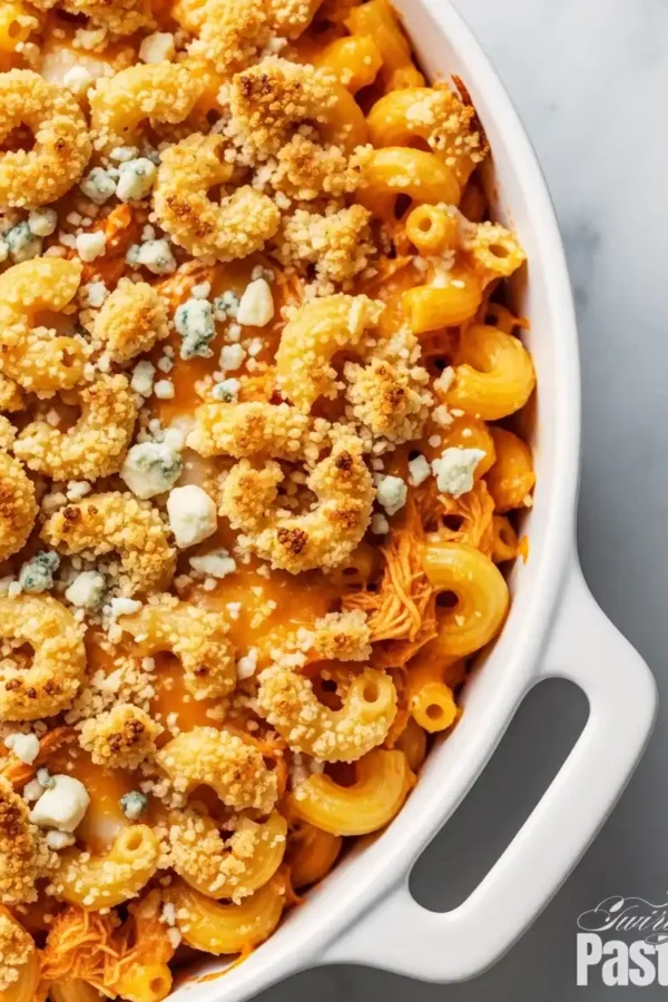 Ultimate Baked Buffalo Chicken Mac and Cheese (Incredibly Creamy!)