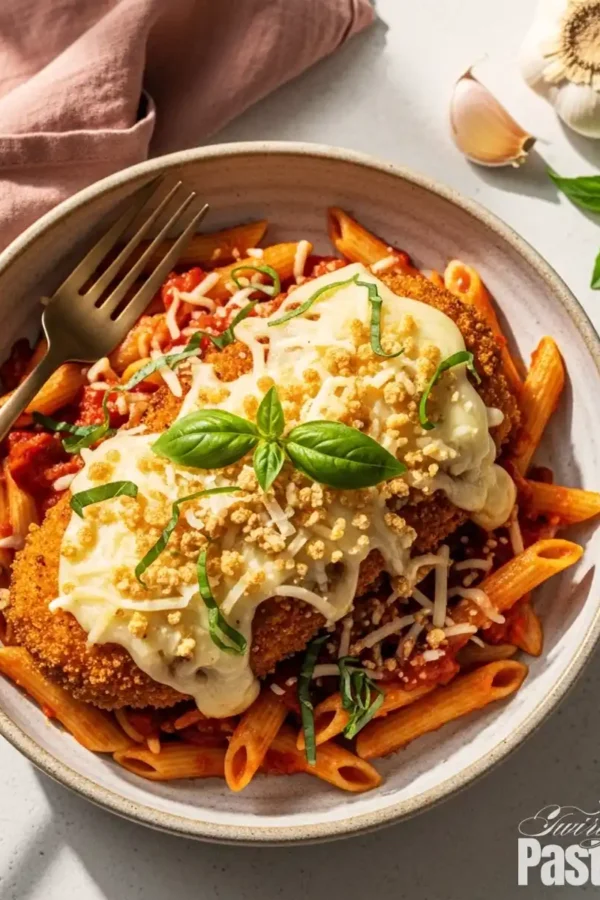 Chicken Parmesan Pasta That’s Actually Crispy (Easy Stovetop or Baked)